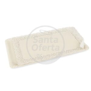 Bandeja Rectangular con Blonda Brazo de Reina