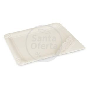 Bandeja Rectangular N°13 Con Blonda 38x29