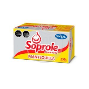 Mantequilla Sin Sal Soprole 250 Gr