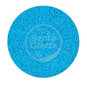Mostacillas Palitos Azul 100 Gr