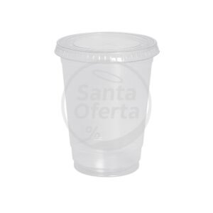 Vasos Plasticos Desechables con Tapa 350 Cc 10 Un